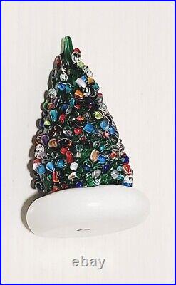 Vintage Cape Cod Glass Works Art Glass Christmas Tree 4 X 2.5