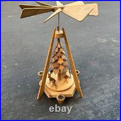 Vintage Carousel Windmill Pyramid Christmas Candle Wood Tree Deer Erzgebirge