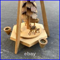 Vintage Carousel Windmill Pyramid Christmas Candle Wood Tree Deer Erzgebirge