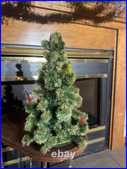 Vintage Cellophane Tabletop Christmas Tree No Base Glolite