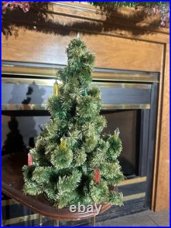 Vintage Cellophane Tabletop Christmas Tree No Base Glolite