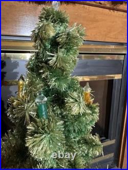 Vintage Cellophane Tabletop Christmas Tree No Base Glolite