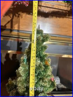 Vintage Cellophane Tabletop Christmas Tree No Base Glolite