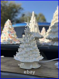 Vintage Ceramic 10 Christmas Tree With Base Christmas Decor