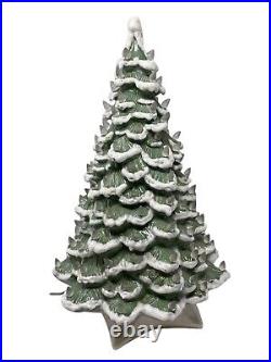 Vintage Ceramic 19 Christmas Tree Holland Mold Unqiue Painting Lusterware Base