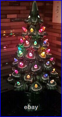 Vintage Ceramic 2 Piece Christmas Tree by California Originals