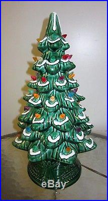 Vintage Ceramic 2 Piece Christmas Tree by California Originals 17
