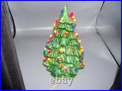 Vintage Ceramic Christmas Tree. 11.5 Inches Tall