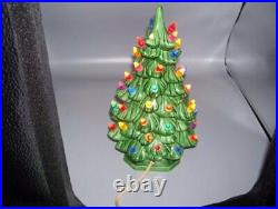 Vintage Ceramic Christmas Tree. 11.5 Inches Tall