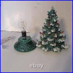Vintage Ceramic Christmas Tree 14 In Base Included