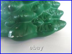 Vintage Ceramic Christmas Tree 16 Green With Lighted Base