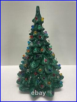 Vintage Ceramic Christmas Tree 16 Holland Mold No Base