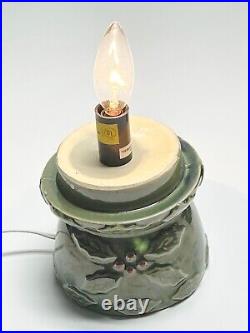Vintage Ceramic Christmas Tree 17 With Colored Lights with Base & box