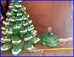 Vintage Ceramic Christmas Tree 25 Tall