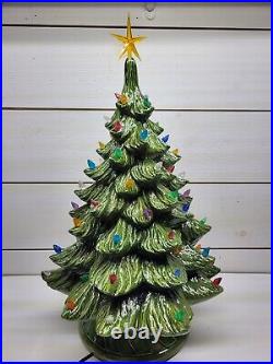 Vintage Ceramic Christmas Tree By A. Conley