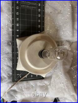 Vintage Ceramic Christmas Tree Iridescent White 22 Light + Music Box MCM Vintage Ceramic Christmas Tree Iridescent White 22 Light + Music Box MCM