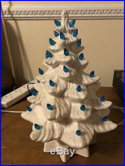 Vintage, Ceramic Christmas Tree, Light Up Tree, In Good Pre Loved Condition