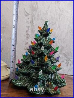 Vintage Ceramic Christmas Tree Nowells Mold Multi Bulbs Circa 1970s 1978 @TD