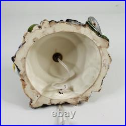 Vintage Ceramic Christmas Tree with Lights & Doves Large 2 pc Green White