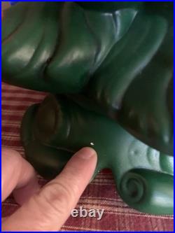 Vintage Ceramic Greet Christmas Tree 15 With Star 17. Hollow Colorful Works