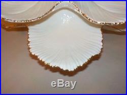 Vintage Ceramic Ivory withGold Trim Christmas Tree 17High (6 Pieces)