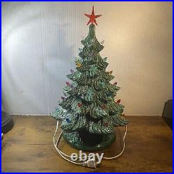 Vintage Ceramic Light Christmas Tree 1999. 16 Inches