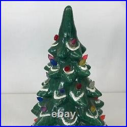 Vintage Ceramic Lighted Christmas Tree 1957 18