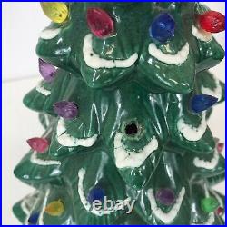 Vintage Ceramic Lighted Christmas Tree 1957 18