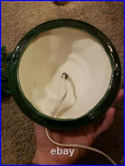 Vintage Ceramic Lighted Christmas Tree on Base 16 Tall to top of Star 1990 LS