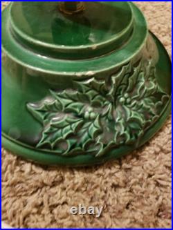 Vintage Ceramic Lighted Christmas Tree on Base 16 Tall to top of Star 1990 LS