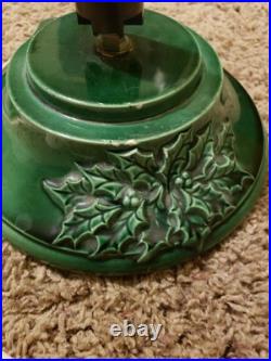 Vintage Ceramic Lighted Christmas Tree on Base 16 Tall to top of Star 1990 LS