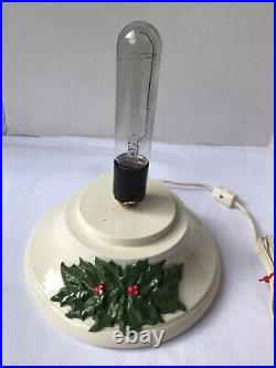 Vintage Ceramic Lighted Christmas Tree with Base 20