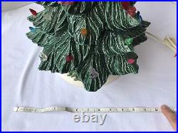 Vintage Ceramic Lighted Christmas Tree with Base 20