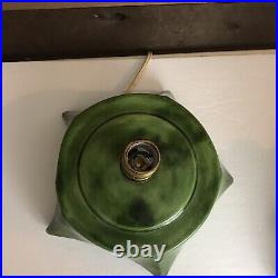 Vintage Ceramic Molded Green Christmas Tree Unbranded 18 Inches 2 Pieces