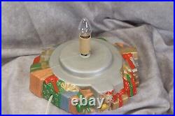 Vintage Ceramic Mouse Christmas Tree Green Hand-painted 16 Tall x 9.5 Wide