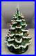 Vintage Ceramic Snow Flocked Christmas Tree Large 22 Tall