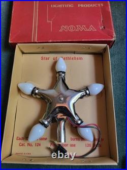 Vintage Chrismtas NOMA Star of Bethlehem Christmas Tree Topper In Original Box