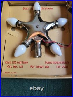 Vintage Chrismtas NOMA Star of Bethlehem Christmas Tree Topper In Original Box