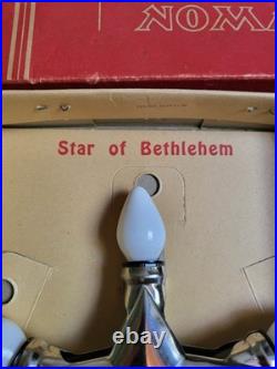 Vintage Chrismtas NOMA Star of Bethlehem Christmas Tree Topper In Original Box