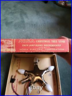 Vintage Chrismtas NOMA Star of Bethlehem Christmas Tree Topper In Original Box