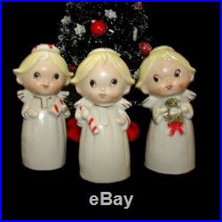 Vintage Christmas Angel Girl Bells candycane wreath gift & Tree