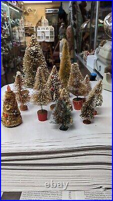 Vintage Christmas Bottle Brush Tree 12 pieces Japan Germany