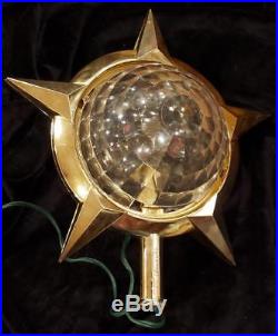 Vintage Christmas Bradford Motion Celestial Star Tree Topper WORKING HEAT ACTIVE