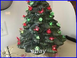 Vintage Christmas Ceramic Tree 19 inches