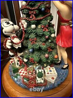 Vintage Christmas Decor. Betty Boop Christmas Tree by the Danbury Mint. Light Up