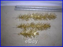 Vintage Christmas Decoration Aluminum Christmas Tree 7 Ft Supreme Gold