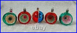 Vintage Christmas Decoration Lot Tree Top Star Glass Ornaments Candles Pinecone
