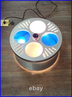 Vintage Christmas EVERGLEAM TRI-LITE REVOLVING Aluminum Tree Stand WORKING Vintage Christmas EVERGLEAM TRI-LITE REVOLVING Aluminum Tree Stand WORKING