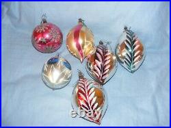 Vintage Christmas Glass Tree Decoration Ornament Baubles Large Concave RARE