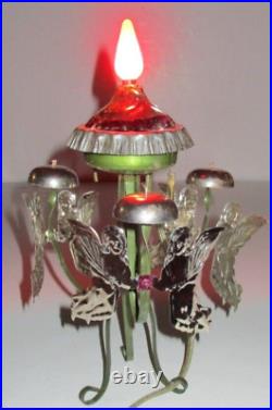 Vintage Christmas Keydel Electric Angel Chimes Tree Topper Works
